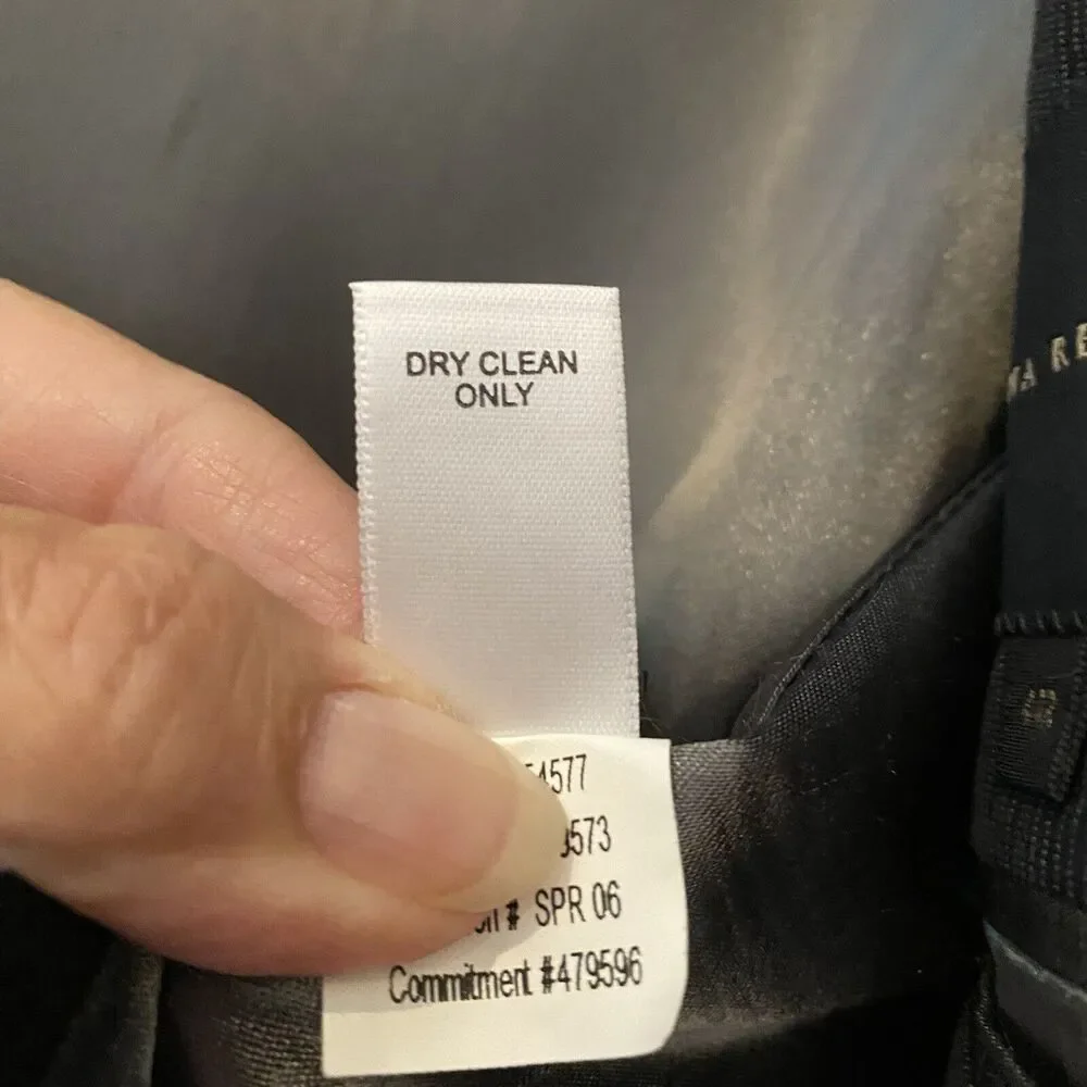 BANANA REPUBLIC Men's 44 Regular Black Sport Coat Notched Collar 100%‎ Cotton